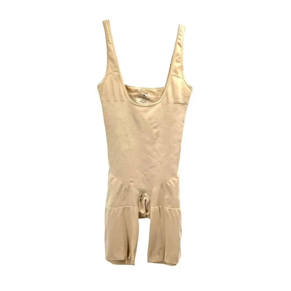 Spanx Assets‎ one piece shapewear bodysuit Sz 1X nude beige